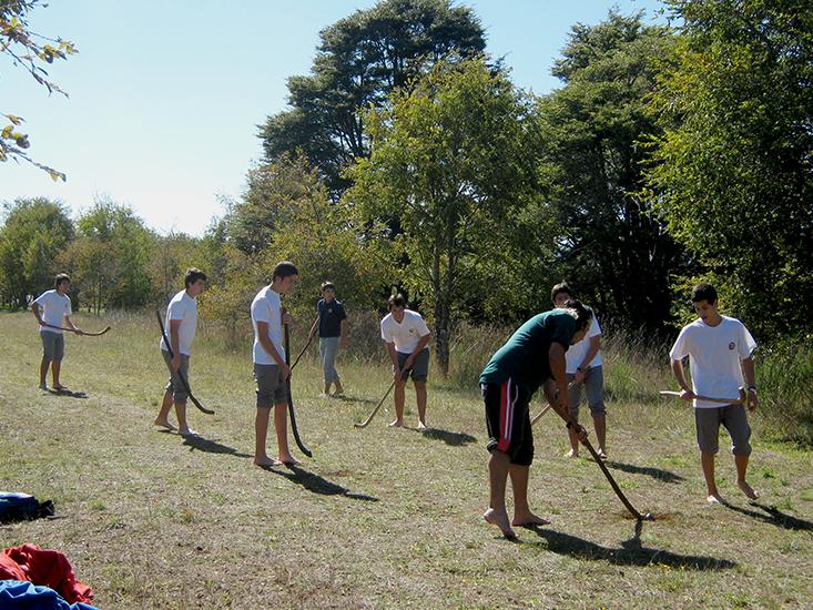 Taller educativo de palin, Museo Mapuche de Cañete