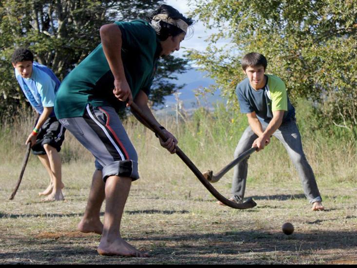 Taller educativo de palin, Museo Mapuche de Cañete