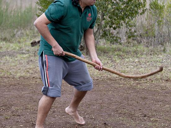 Taller educativo de palin, Museo Mapuche de Cañete