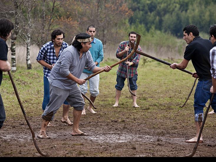 Taller educativo de palin, Museo Mapuche de Cañete