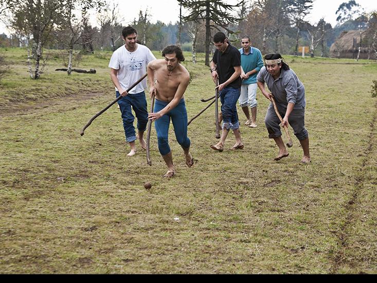 Taller educativo de palin, Museo Mapuche de Cañete