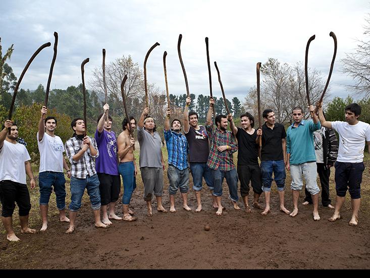 Taller educativo de palin, Museo Mapuche de Cañete