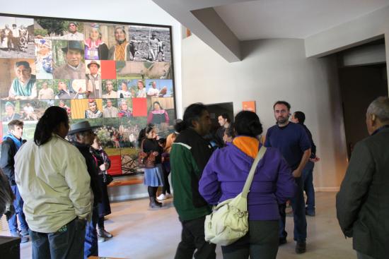 Nikolas Stüdemann y Comunidades Mapuche reunidos en el Museo Mapuche de Cañete