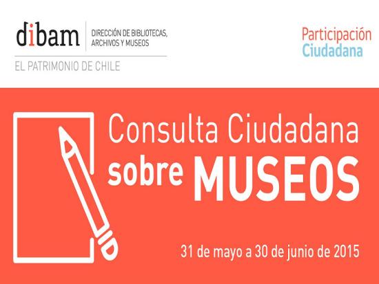 Afiche de la Consulta Ciudadana sobre Museos.